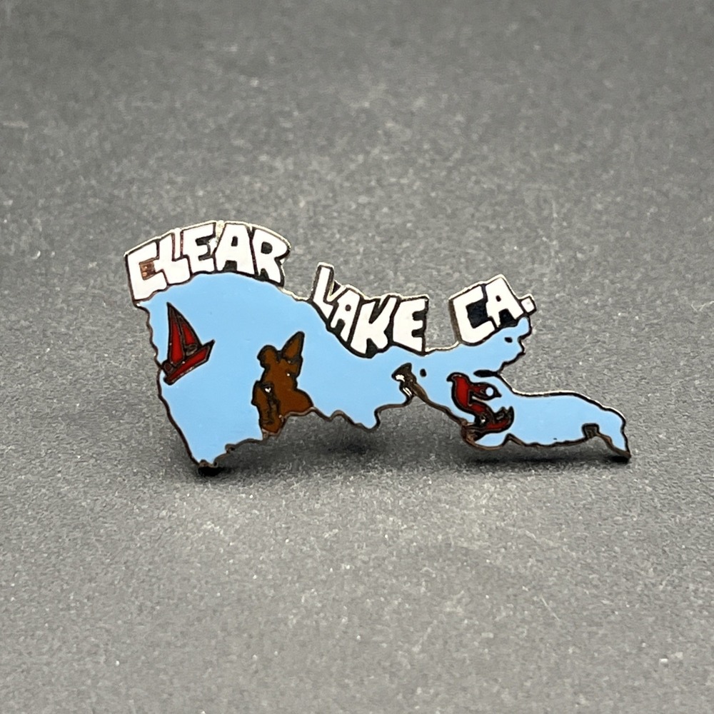 Clear Lake California Lapel Hat Pin